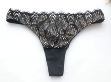Women Thongs smooth mesh Underwear Hipster G-string panties Black 2XS-XS-S-L-XL