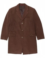 FAY Mens Overcoat UK 38 Medium Brown AP14