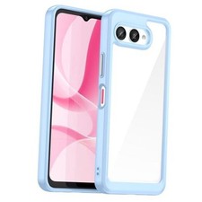 for Revvl 8 5G Case: T-Mobile Revvl 8 5G Phone Case Clear Shockproof Blue
