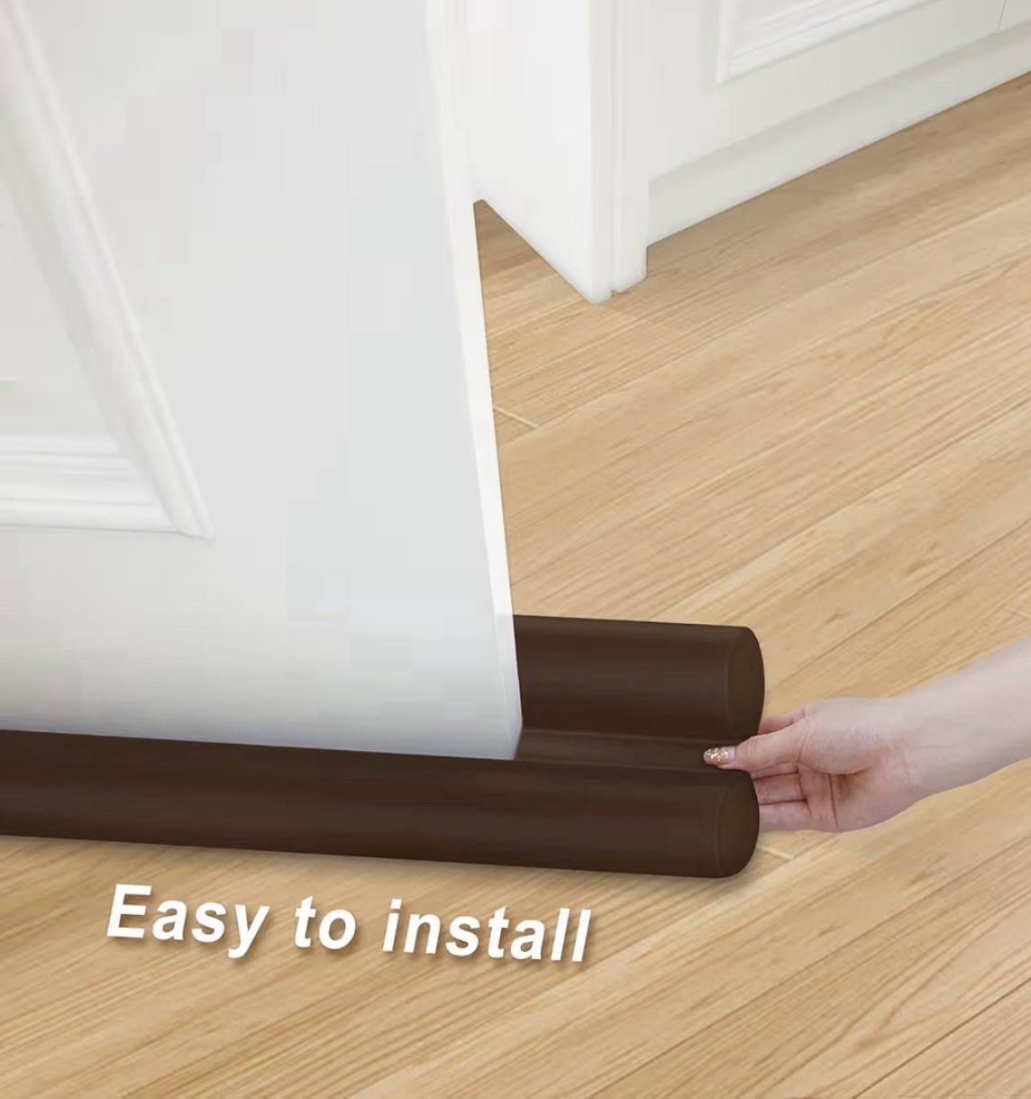 Waterproof Twin Door Draft Stopper Adjustable Size 30" To 36" Weather Stripping 