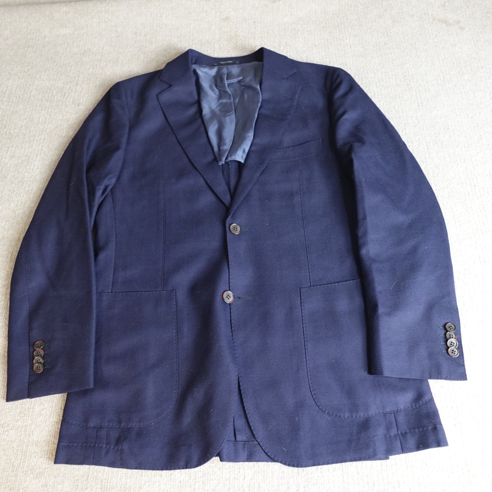 Suitsupply Sport Coat Jacket 42R Blue Unstructured Vitale Barberis Canonico