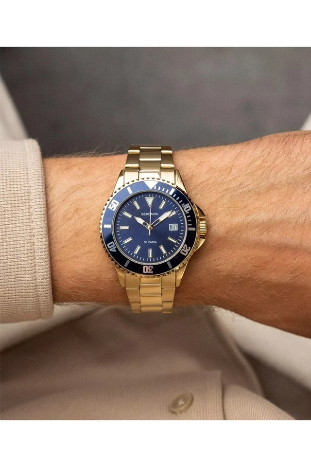 Sekonda Gents Gold Plated Stainless Steel 39mm Dress Watch 1516 - Image 2 of 4