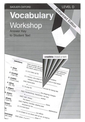 Vocabulary Workshop: Level D, Answer Key to Student Text, Enhanced Edition