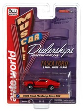 SC394B2 Auto World Thunderjet Tasca Ford 1970 Mustang Boss 302 Red HO Slot Car