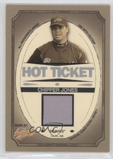 2005 Fleer Authentix Hot Ticket Jerseys Chipper Jones #HT-CJ HOF 0v1