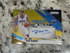 Tracy Mcgrady 2024-25 Prizm Fast Break Gold Auto FB-TMC Fresh Pull Clean!