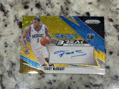 Tracy Mcgrady 2024-25 Prizm Fast Break Gold Auto FB-TMC /10