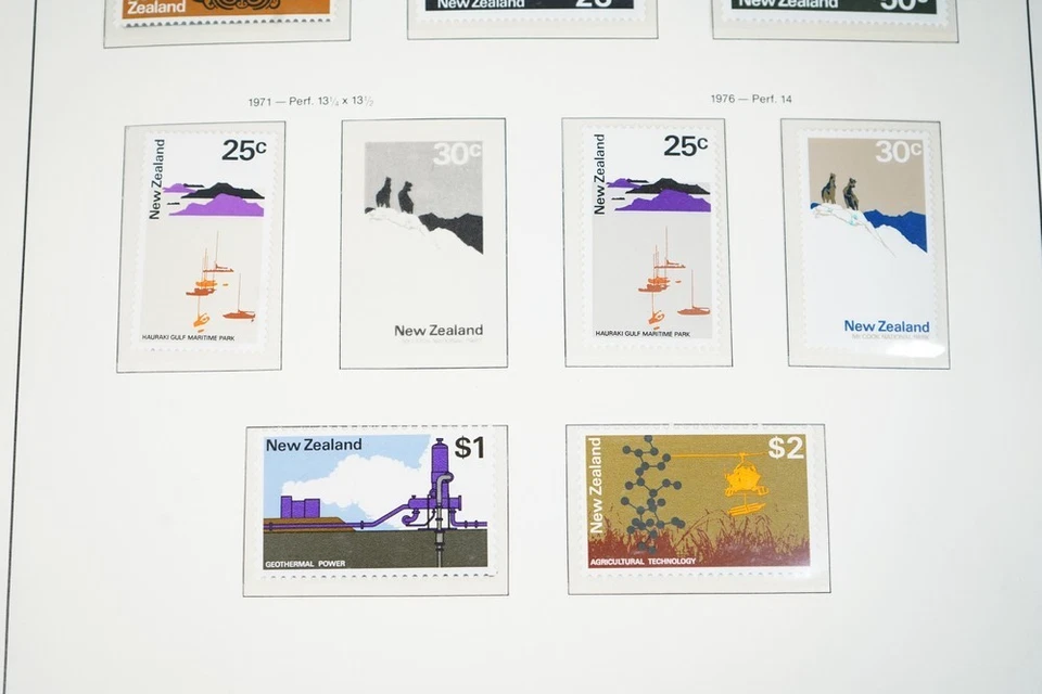 NEW ZEALAND 1970-1990 MNH COLLECTION OF 650+ STAMPS STORED IN LIGHTHOUSE ALBUM - Image 3 of 4