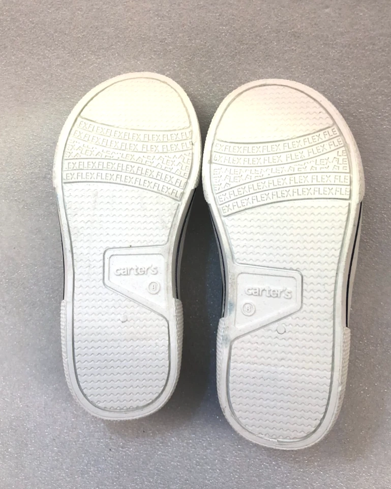 NUEVO-Carter's 8 Niños pequeños Zapatos sin cordones Deportes Tema Tenis Zapatos azules Foto 4 de 4