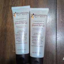 Brazilian Bare Tropical Coconut Shave Syrup 4 oz LOT of 2 Sensitive Skin