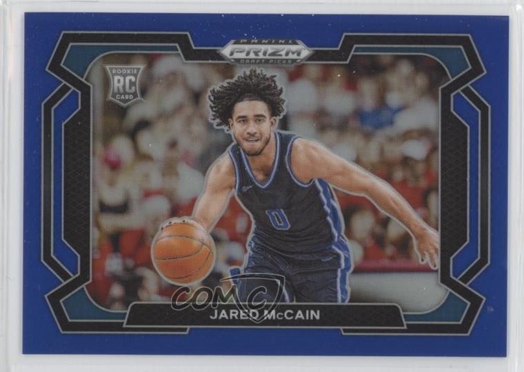 2024-25 Panini Prizm Draft Picks Blue Variations 82/199 Jared McCain #35 1g40