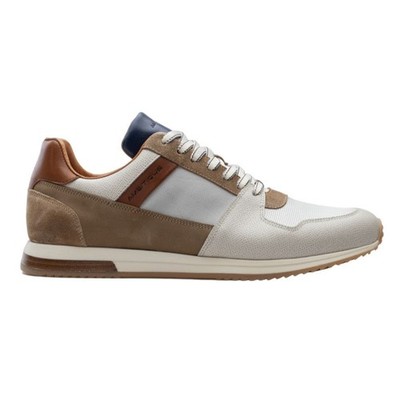 Ambitious Sneaker weiß Leder aus Wildleder und Stoff für Herren