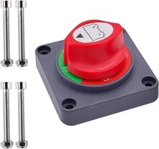 Panel Mounted Battery Switch, 12-48 V Battery Power Cut Master Sw Size: On-off