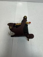 A BARUN Coil Tattoo Machine Black Brown Metal Frame 2 Coils Armature Bar