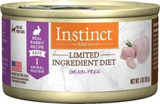 Instinct Limited Ingredient Diet Real Rabbit Recipe Pate Cat Food 3oz/24pk