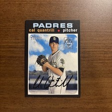 💥 Cal Quantrill 2020 TOPPS HERITAGE True  1/1 PADRES BRAVES  