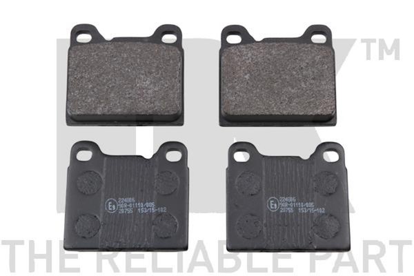 Bremsbelagsatz Scheibenbremse NK 224806 FüR Volvo V70 875 876 C70 874 S70 240 1-image