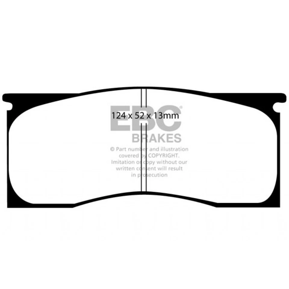 Pastillas de freno delanteras EBC para Plymouth Scamp 1971 1972 Redstuff 2,8 Foto 2 de 4