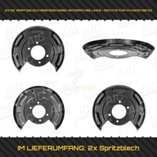 2x AIC SPRITZBLECH BREMSSCHEIBE HINTERACHSE LINKS + RECHTS FÜR HYUNDAI i30 GD