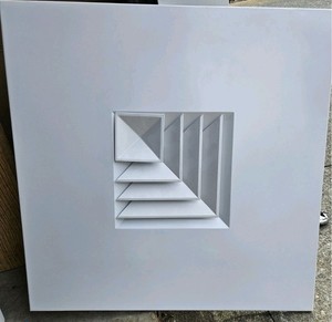 Price Air Diffuser S3-2W COR Square Ceiling HVAC Vent Register White