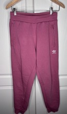 Adidas Mauve Pink Sweatpants Joggers Zipper Pockets Women Size S