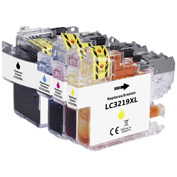 Renkforce Druckerpatrone Ersetzt Brother LC-3219XLBK, LC-3219XLC, LC-3219XLM,...-image