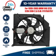 Radiator Cooling Fan Assembly For 2000-01 BMW E46 325i 328i 330i 17117510617