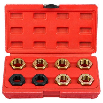 8 Pieces Bolt Thread Repair Kit Rethreading Thread Die Set Exact