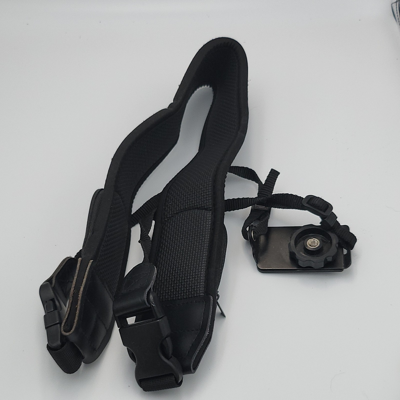 JJC Padded Camera Neck/Shoulder Strap Black Nylon Adjustable Quick Release image 2