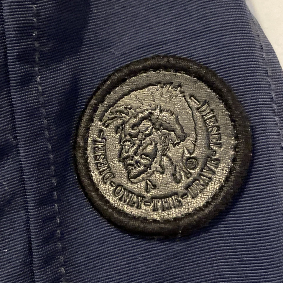 Chaqueta de Motociclista Diesel J-Street Nylon Azul Marino Talla Mediana Usada Buen Estado Foto 3 de 4