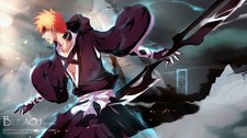 Anime bleach kurosaki ichigo deviantart Play Gaming Mat Desk Game Desk Playmat
