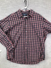 Ralph Lauren Shirt Mens XL 17.5 Plaid Yarmouth Button Down Long Sleeve