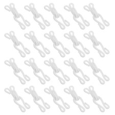 20 Sets Bra Hook Fasteners Eye Replacements and Closures for Clothing