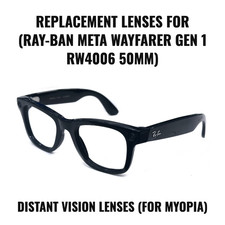 Ray-Ban Meta Wayfarer Gen 1 RW4006 50mm Replacement Lenses - Distant Vision Lens