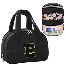 Initial Travel Toiletry Bag, Personalized Cosmetic Bags Birthday Gifts for Wo...