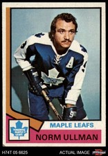 1974 Topps #236 Norm Ullman Maple Leafs HOF 3 - VG