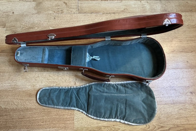 Feiner Vintage Leder Geigenkoffer, British Made mit Cheney Fängen