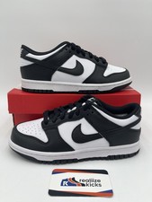 GS Size 5Y/ 6.5W - Nike Dunk Low Black White Panda CW1590-100 NEW 