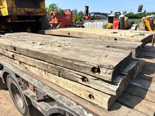 7 X HARDWOOD TIMBER BOG MATS TRACKWAY MATS GROUND PROTECTION MATS CRANE MATS ACC