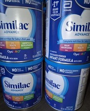 4 PACK Similac Advance Powder Baby Formula With Iron 12.4-oz Can FREE SHIPPING