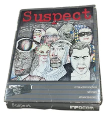 Suspect 1984 Infocom Computer Game IBM PC Vintage Interactive Mystery Floppy