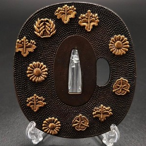 Japanese Tsuba Sword Guard Katana ornaments Antique Samurai From Japan#674