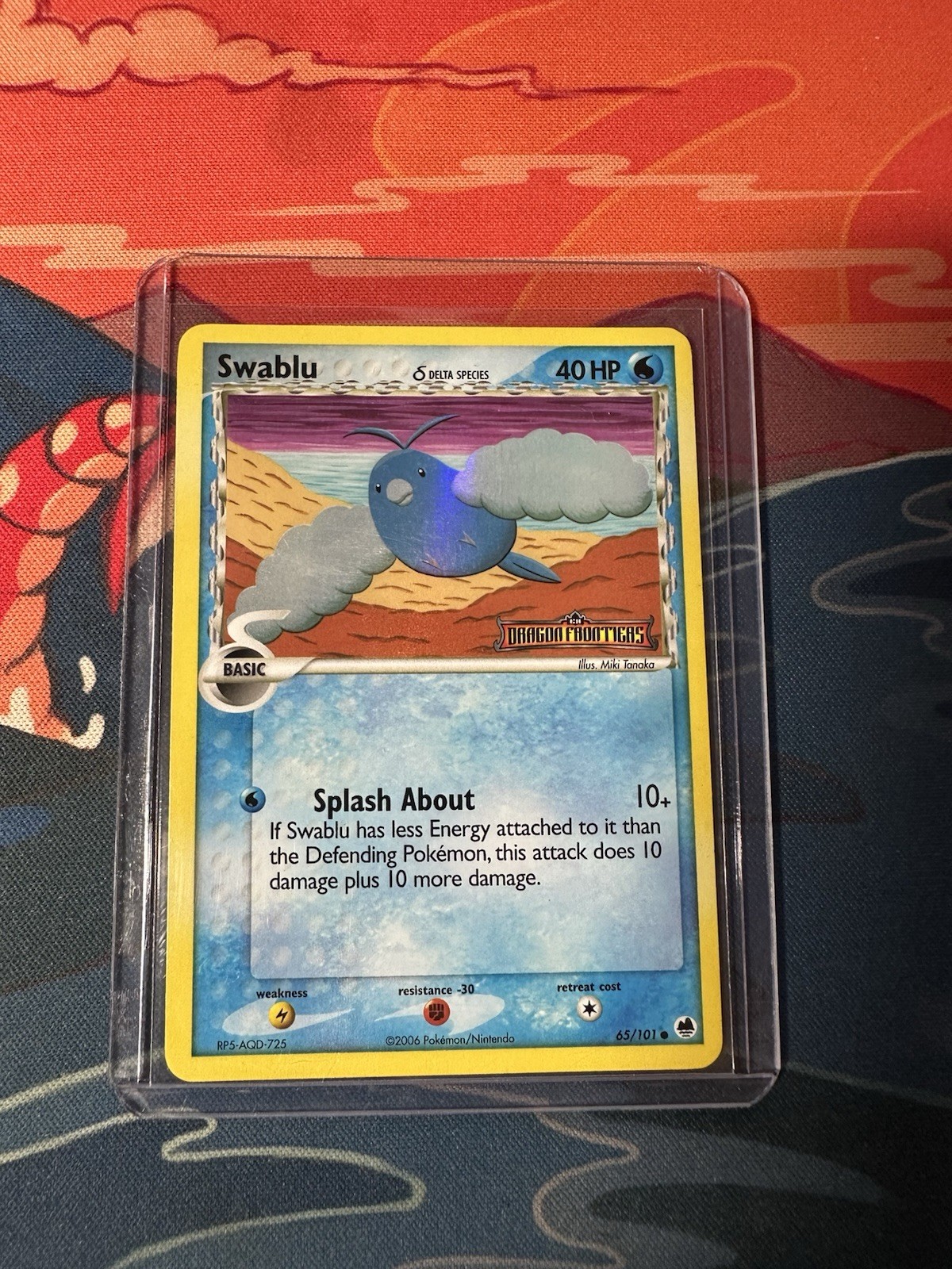 Swablu 65/101 Reverse Holo EX Dragon Frontiers Pokémon Card LP