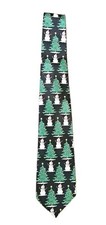 Parquet Snowman  Christmas Tree Tie
