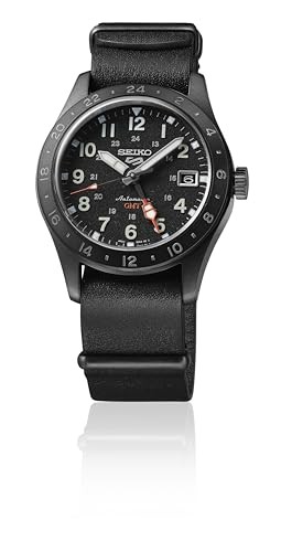 Seiko 5 Sports SBSC013 Automatic GMT Field Black Dial Men's Watch