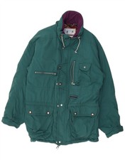 Tenson Mens Hooded Ski Jacket UK 42 XL Green BL09