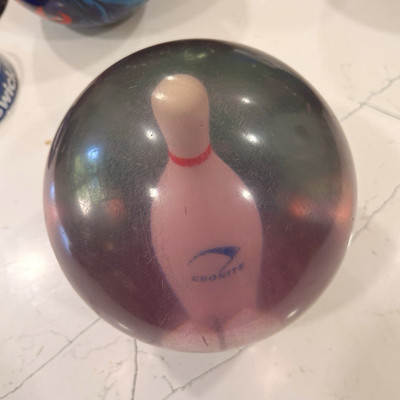 15lb clear ebonite bowling pin