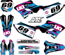 Custom Graphics, decal kit for Yamaha YZ 125 2022 2023 Duke style sticker kit