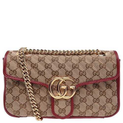 グッチ GUCCI ハンドバッグ GG MARMONT 442622-A7M0T WMNS) Gucci Cowhide GG Marmont Logo Single-Shoulder Bag Black