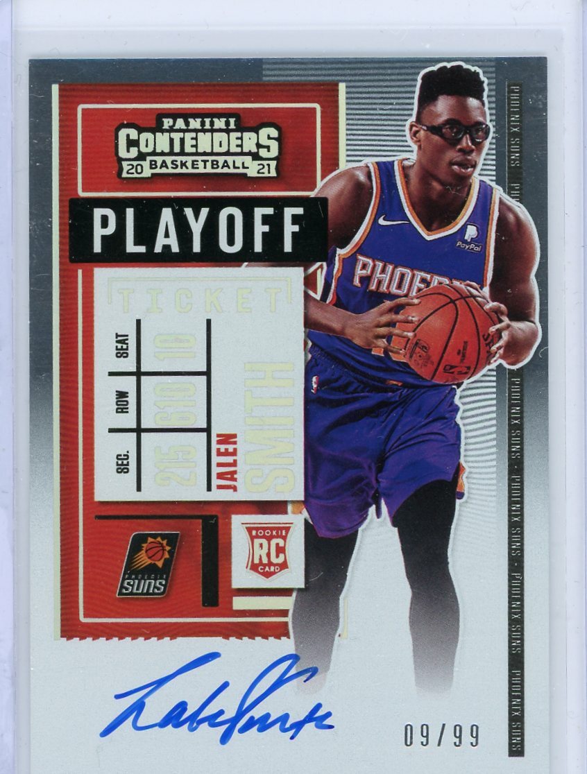 2020-21 Panini Contenders Playoff Ticket Rookie Auto #109 Jalen Smith #09/99